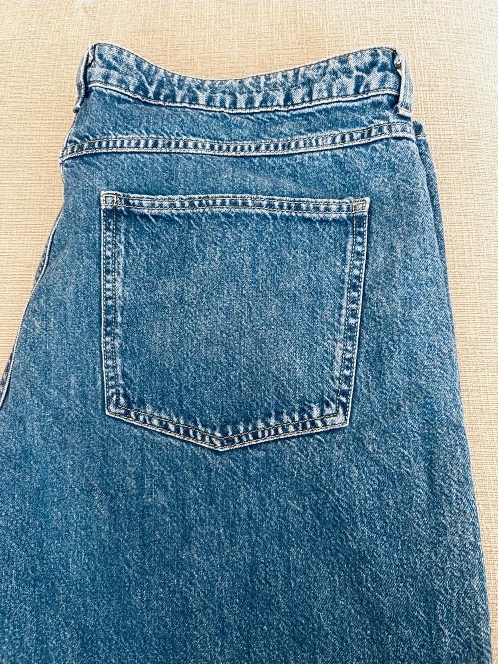 H&M Divided Barrel Leg Jeans Womens 16 Medium Wash High Rise  Balloon Denim
